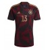Billige Tyskland Thomas Muller #13 Udebane Fodboldtrøjer VM 2022 Kortærmet